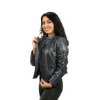 Wysox Snake Leather Women Jacket