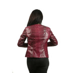 Towanda Snake Leather Women Jacket