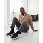 The Obsidian Black Snake Leather Men Sneaker