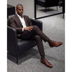 The Varenne Tan Snake Leather Oxford Men Shoe