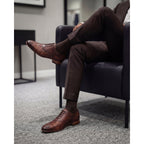 The Varenne Tan Snake Leather Oxford Men Shoe