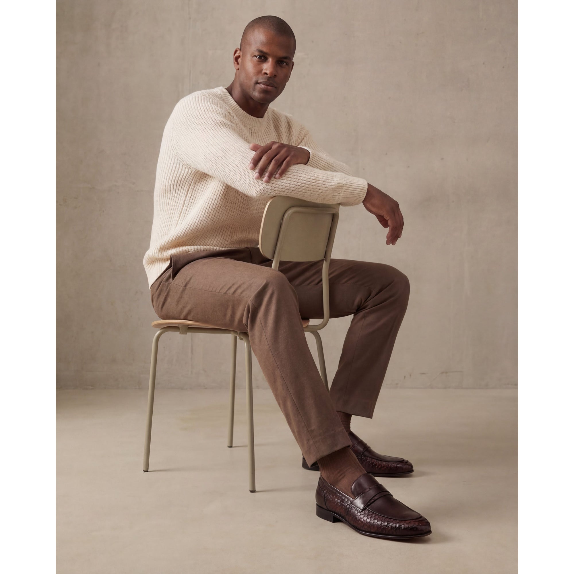 The Aurelio Snake & Baby Buffalo Leather Penny Loafer