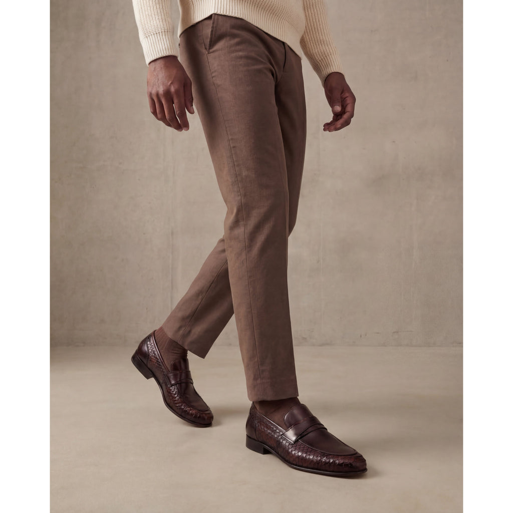 The Aurelio Snake & Baby Buffalo Leather Penny Loafer