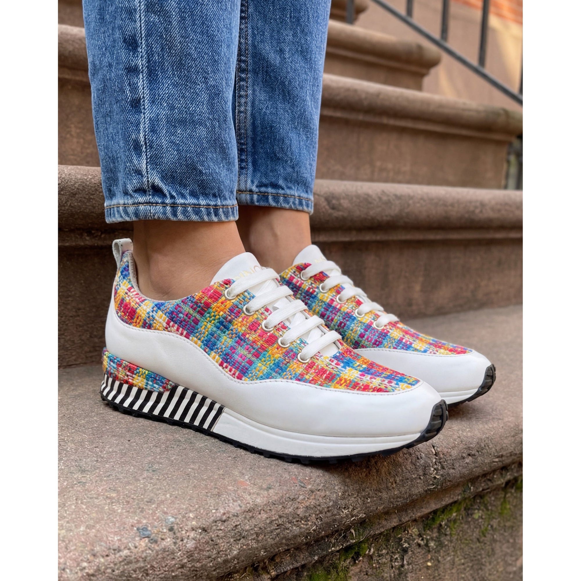 The Valencia White Leather Women Sneaker