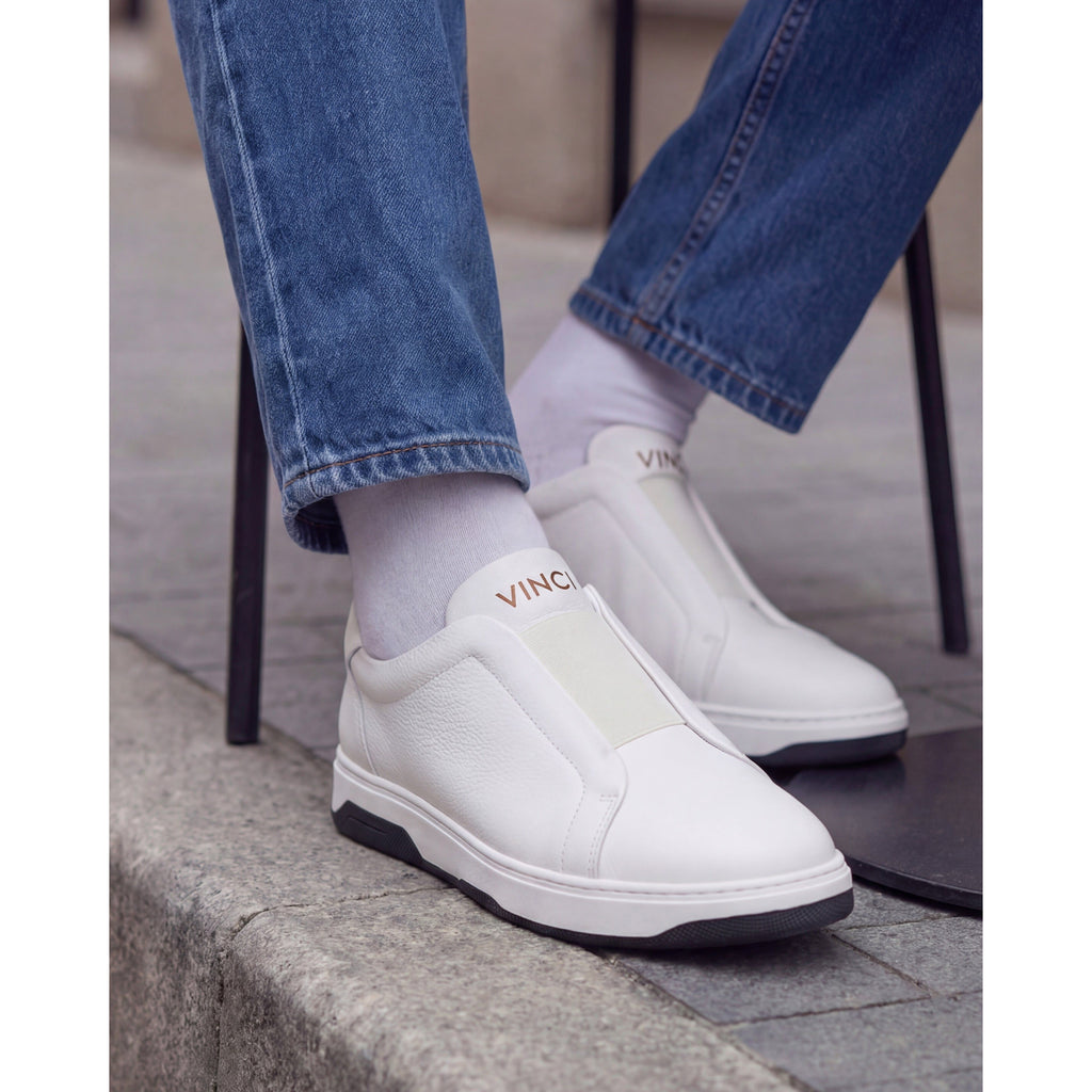 Vinci The Urgup White Men Leather Dress Sneaker
