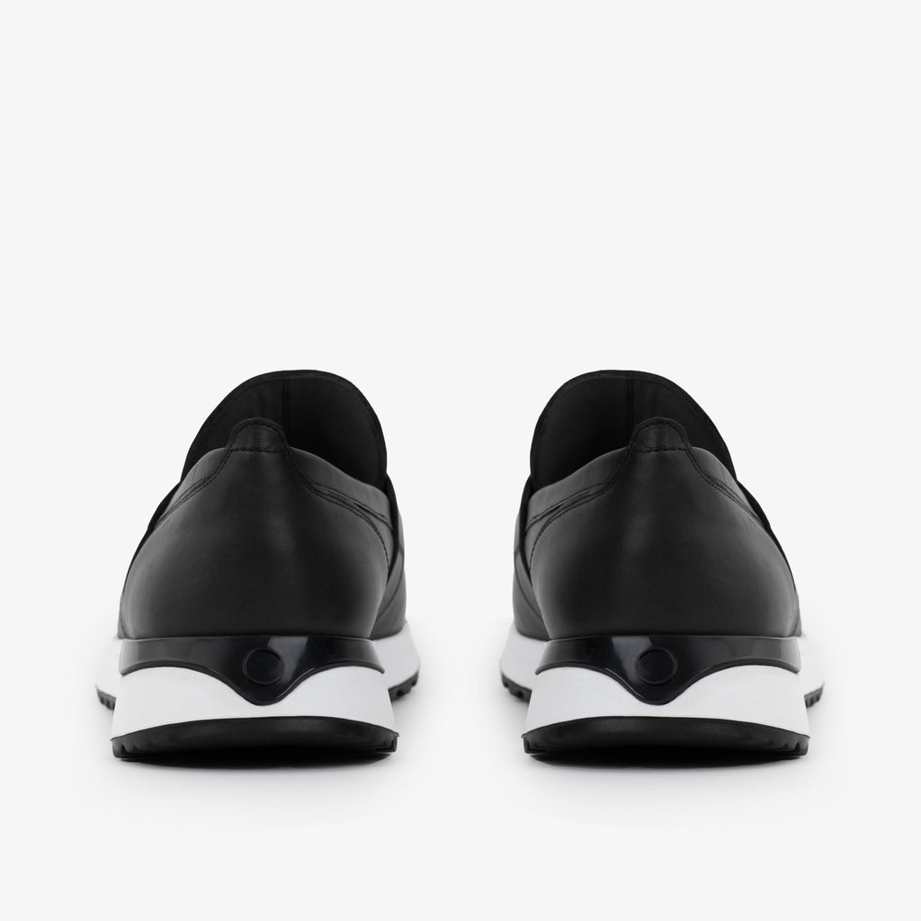The Lumina Black Buffalo Leather Women Sneaker