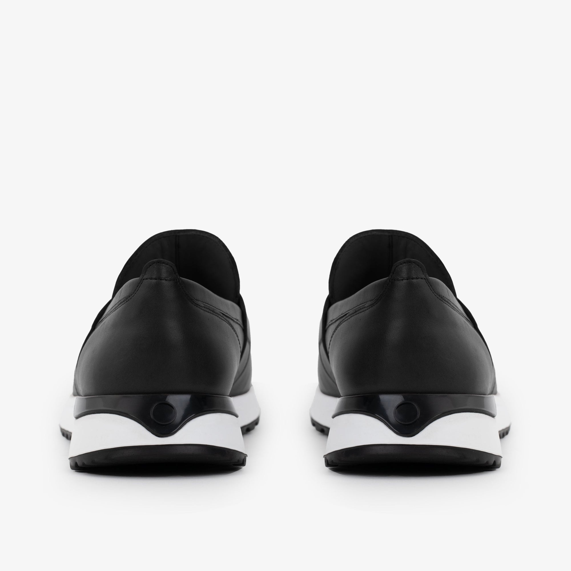 The Lumina Black Buffalo Leather Women Sneaker