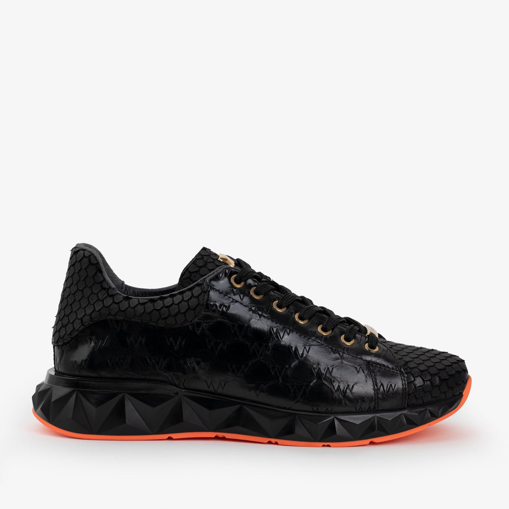 Vinci The Caesars Black Leather  Men Sneaker