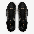 Vinci The Caesars Black Leather High-Top Men Sneaker