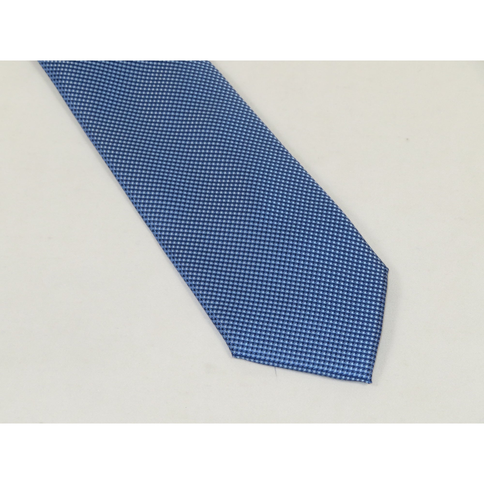 Men's Michael Kors Tie Classic Woven Silky Feel #MK-4 Blue Dots