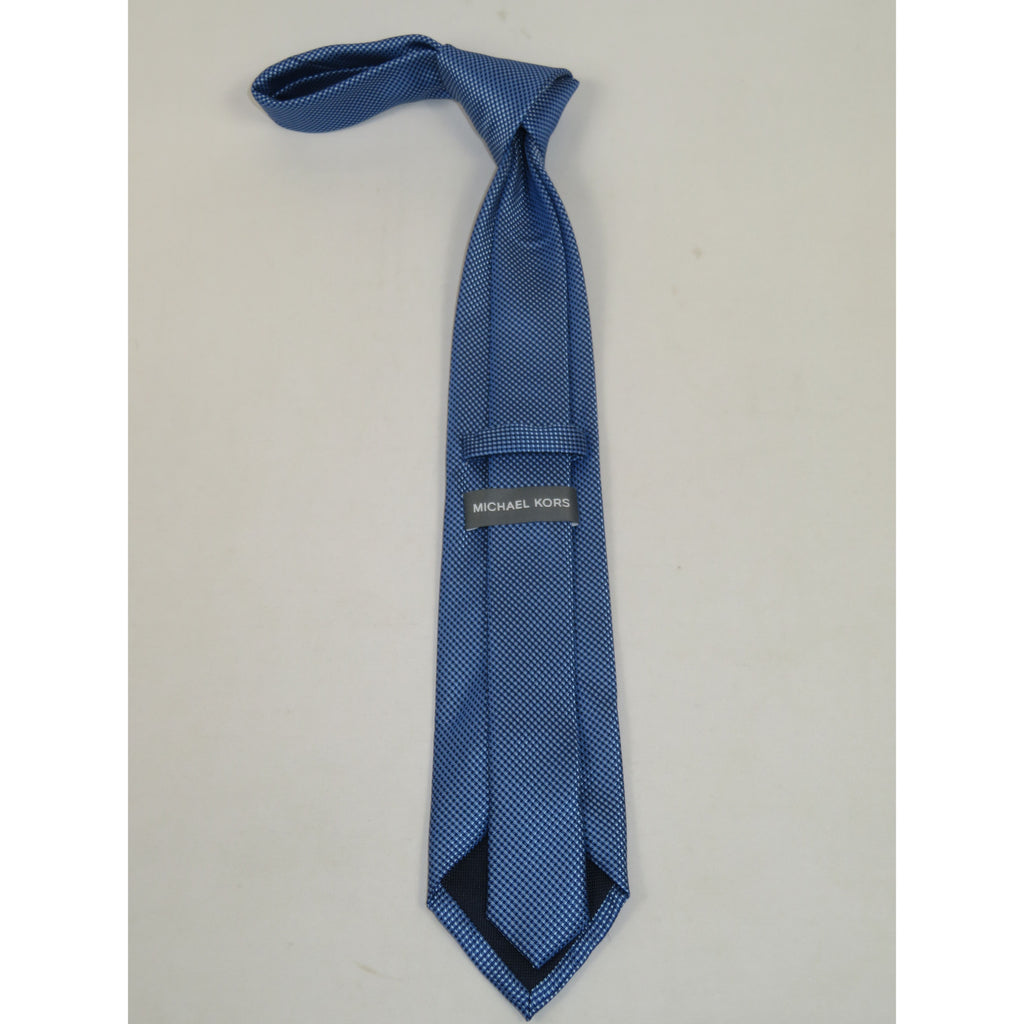 Men's Michael Kors Tie Classic Woven Silky Feel #MK-4 Blue Dots