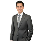 Men's Fabio Matteo Turkish Suit Extra Fine Super 160's Italian Wool FB222 #40 Gray