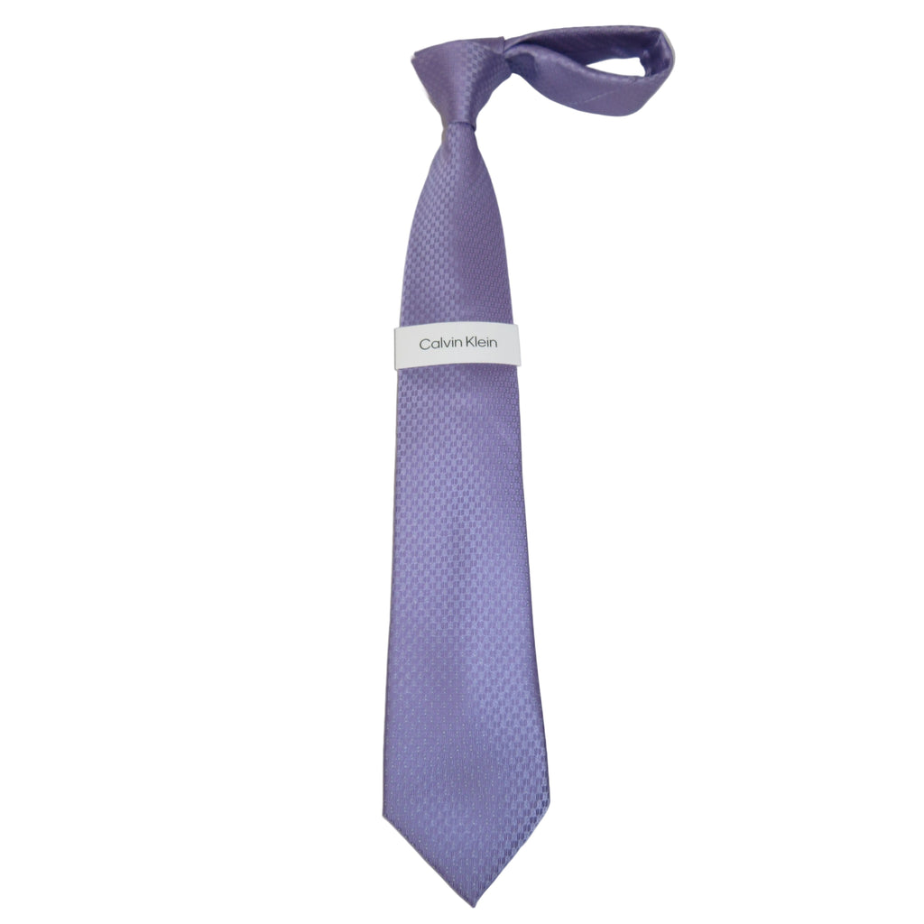 Men's Calvin Klein Tie Classic Woven Silky Texture Emmett #Calvin-4 Lavender