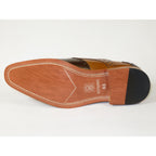 Men's Giovanni Shoes High Quality Leather Wing Tip Derby Troy Brown/Tan