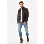 The Varden Brown Leather Men Jacket