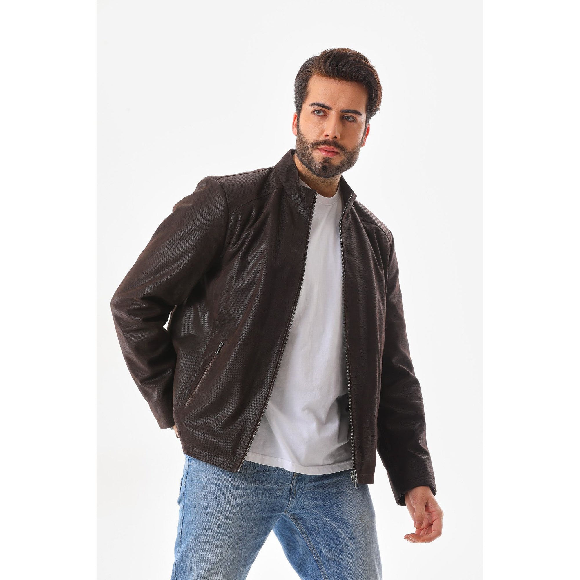 The Varden Brown Leather Men Jacket