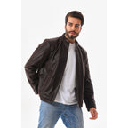 The Modena Matte Espresso Leather Men Jacket