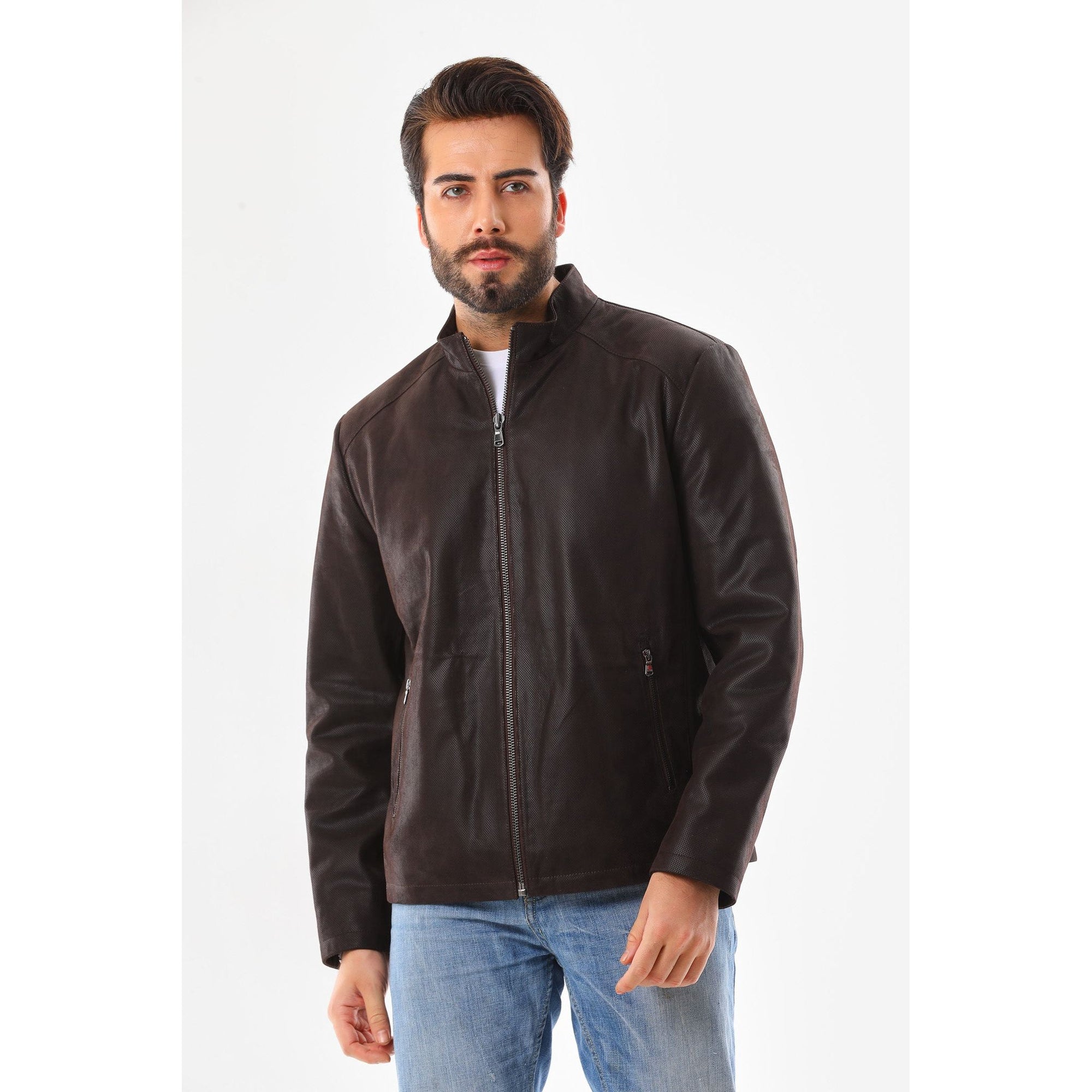The Varden Brown Leather Men Jacket