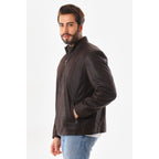 The Varden Brown Leather Men Jacket