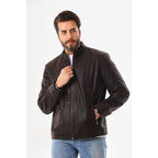 The Varden Brown Leather Men Jacket