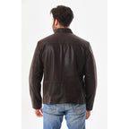 The Varden Brown Leather Men Jacket