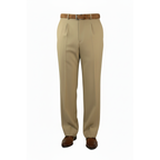 Men Apollo King Double Breasted Formal Business Suit Pleated Pants DM27 Camel Tan