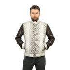 The Masten Snake Natural Leather Men Jacket
