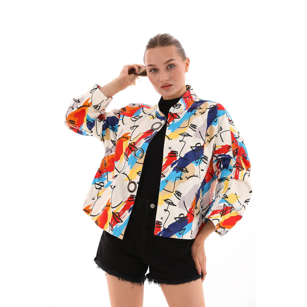 The Odessa Multicolor Leather Women Jacket