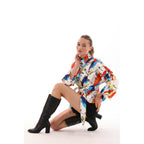 The Odessa Multicolor Leather Women Jacket