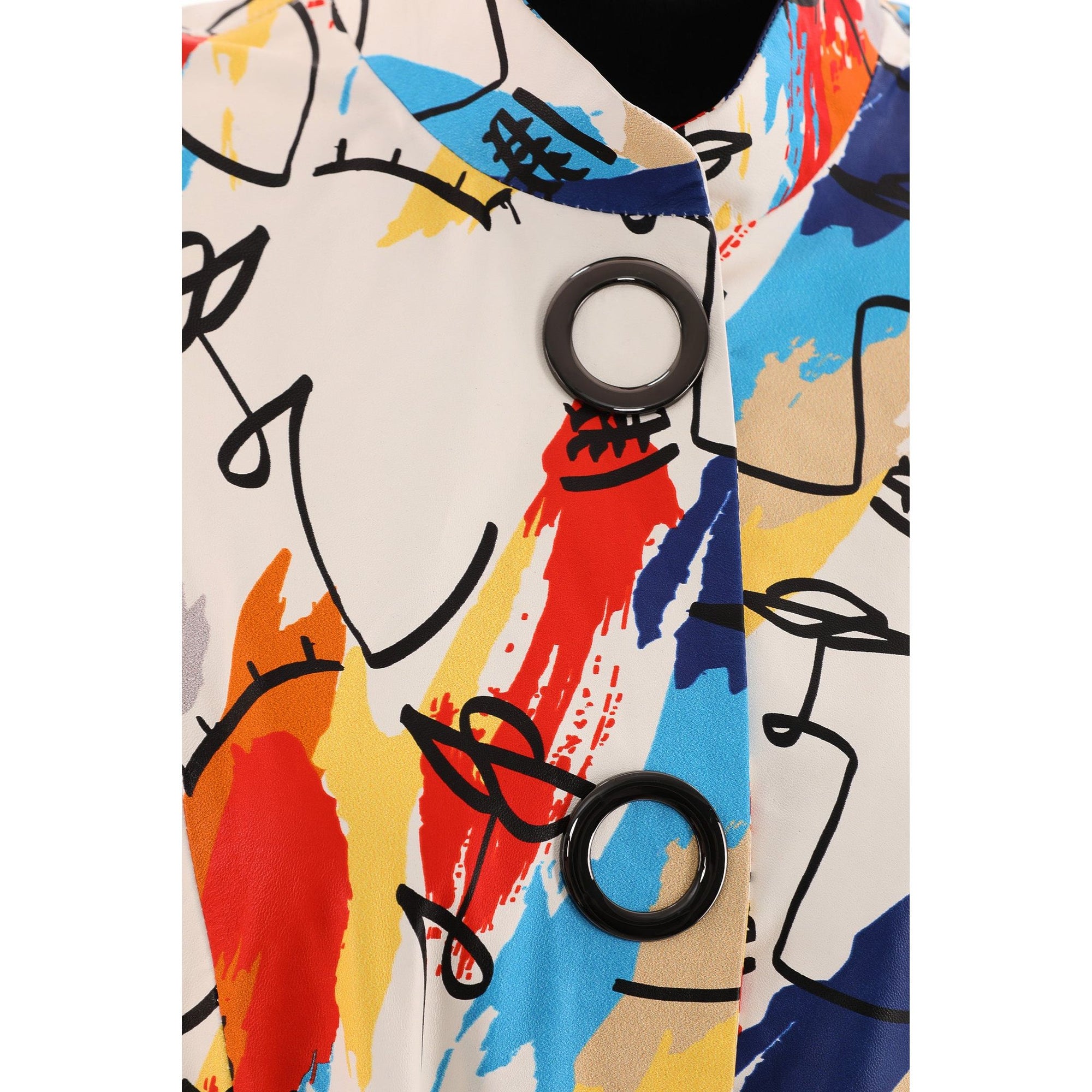The Odessa Multicolor Leather Women Jacket