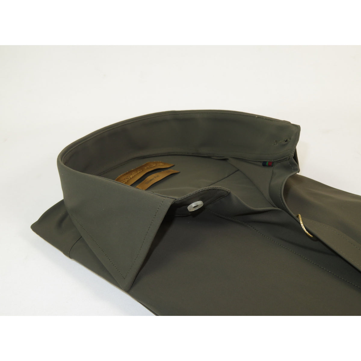 Giorgio Belman Shirts Stretchable Fabric Soft and Comfortable GB-MAGGI 23 Olive