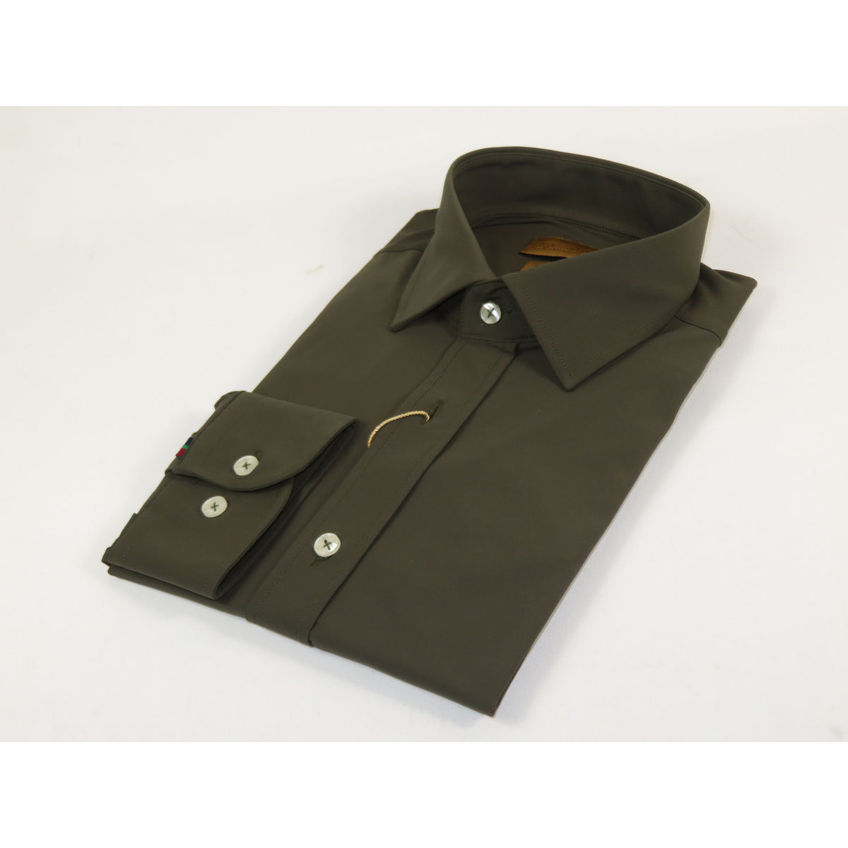 Giorgio Belman Shirts Stretchable Fabric Soft and Comfortable GB-MAGGI 23 Olive