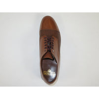 Men's Stacy Adams Madison Shoes Cap Toe Lace Up 00905-224 Oak Brown