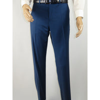 Men Suit BERLUSCONI Turkey 100% Italian Wool Super 180's 3pc Vested #Ber40 Blue