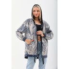 Vinci The Vega Navy Reversible Leather Women Jacket