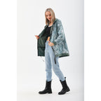 The Sage Olive Green Leather Women Jacket