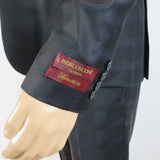 Men Suit BERLUSCONI Turkey 100% Italian Wool Super 180's 3pc Vested #Ber41 Black