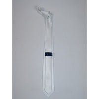 Mens Tie ZENIO By Stacy Adams Slim Narrow Twill Woven Soft Silky Z11 White