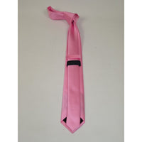 Mens Tie ZENIO By Stacy Adams Slim Narrow Twill Woven Soft Silky Z19 Pink
