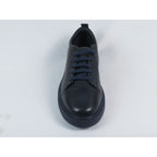 Men's Fashion Sneaker Shoes By SHENBINS Soft Deer Leather Hand Made in Turkey 0168 Navy Blue