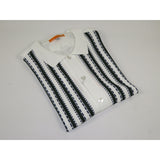 Men's Sports Shirt Knit by Silversilk  Stacy Adams 6120 Black Navy Green Size XL