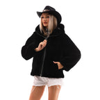 The Noxara Reversible Black Women Leather Jacket