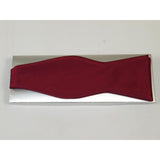Men's Self Bow Tie By Hand J.Valintin Collection Solid Satin #92547 Wine