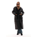 The Virelli Reversible Leather Women Jacket Black