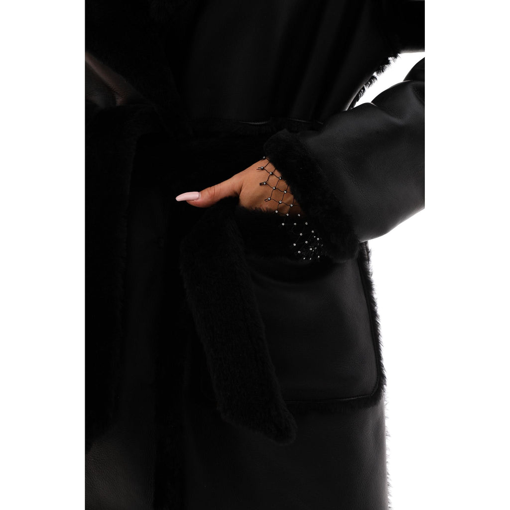 The Virelli Reversible Leather Women Jacket Black