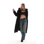The Virella Reversible Hooded Shearling Leather Jacket