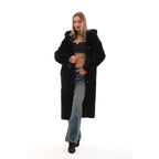 The Virella Reversible Hooded Shearling Leather Jacket