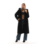 The Virella Reversible Hooded Shearling Leather Jacket