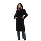 The Virella Reversible Hooded Shearling Leather Jacket