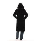 The Virella Reversible Hooded Shearling Leather Jacket